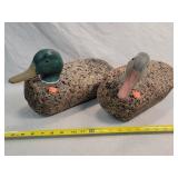 2 Corked Duck Decoys