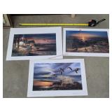3- 13x18 Terry Redlin Prints