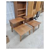 Pair of  Retro End tables 20W x 28D