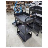 Black Orginizer on Wheels 27" H