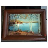 Vintage Helmscene Lighted picture - 21x29