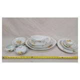 95pc Cotillion by Sango Yellow Rose China Set