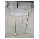 Vintage Rolling Shelf / Caddy 15x28