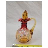 Fenton Art Glass Amberina Cruet