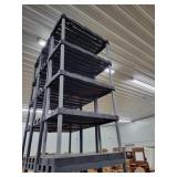 Plastic Garage Shelf 36W x 73H x 18D