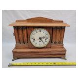 Emperor Oak Mantle Clock - Windup - 16"w