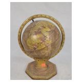 Vintage Tin World Globe 11"t