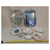 Vintage Plates, Server Trays & USA Plate