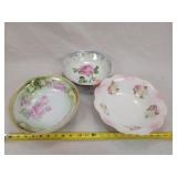 4- Vintage Hand Painted Bowls