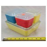 4 Piece Pyrex Refrigerator Dish Set