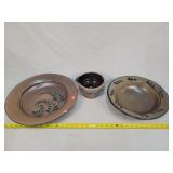 Rowe Pottery 12 & 16" Bowls & Pitcher