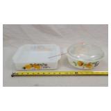 2- Hand Painted Casserole Dishes