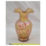 Fenton Art Glass "Butterfly Garden" vase