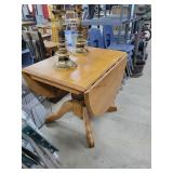 Oak Drop Leaf Table, 26 x 36 Closed, 16 x 60 Open