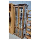27x82 Medium Oak Curio Cabinet