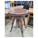 Antique  Claw Foot Piano Chair