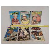 6- Vintage Dell Western Comic Books