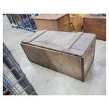 Vintage Wooden Trunk  32W x 14D x 14H