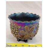 Dugan Grape Purple Carnival Glass Bowl