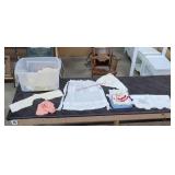 Vintage Apron & Other Cloths & Quilt