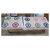 2- Partial Hand Stitched Quilts