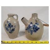 2- Rowe Pottery Salt Glazed Jugs