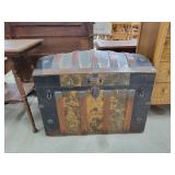 Antique Hump Back Chest - Broke Handle 34"w