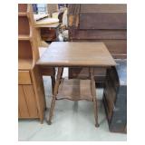 Antique Dark Oak Parlor Table