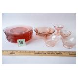 17 Pink Depression Pieces