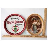 2 Metal Serving Trays