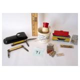 Knifes, Mini License Plates and Misc.