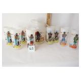 Knox Oil Pitcher and 8 Glasses