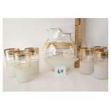 Pitcher and 6 Glasses