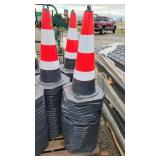 25- New Construction Cones w/ Reflective Sleeves