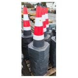 25- New Construction Cones w/ Reflective Sleeves