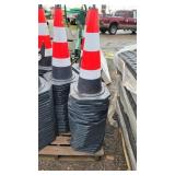 25- New Construction Cones w/ Reflective Sleeves