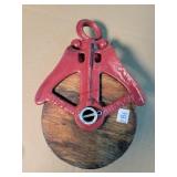 Ney Antique 6' Wooden Pulley