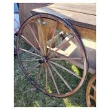 Antique 43' Wagon Wheel for Decor