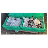 2 Totes of Misc Brackets & Rubber Inserts