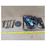 Angle Grinder, Wrenches, & Drill