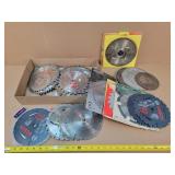 Many Saw Blades 5.5', 7.25', & 10'