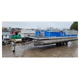 1978 Kayot 24ft Pontoon Boat w/ Johnson 35HP