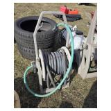Hose Reel with black hose