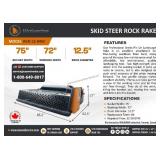 72' Wolverine Rock Rake / Soil Conditioner