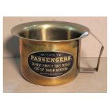 6' Central Pacific Railroad Brass Chamber Pot