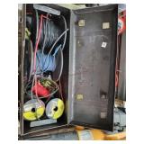 Metal toolbox with miscellaneous copper wire
