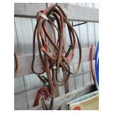 Two sets of jumper cables