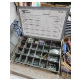 Organizer with bolts and nuts and miscellaneous