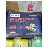 20pc- Ratchet  Strap Set. 3.5 Meters - No Hooks