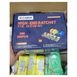 20pc- Ratchet  Strap Set. 5 Meters - No Hooks